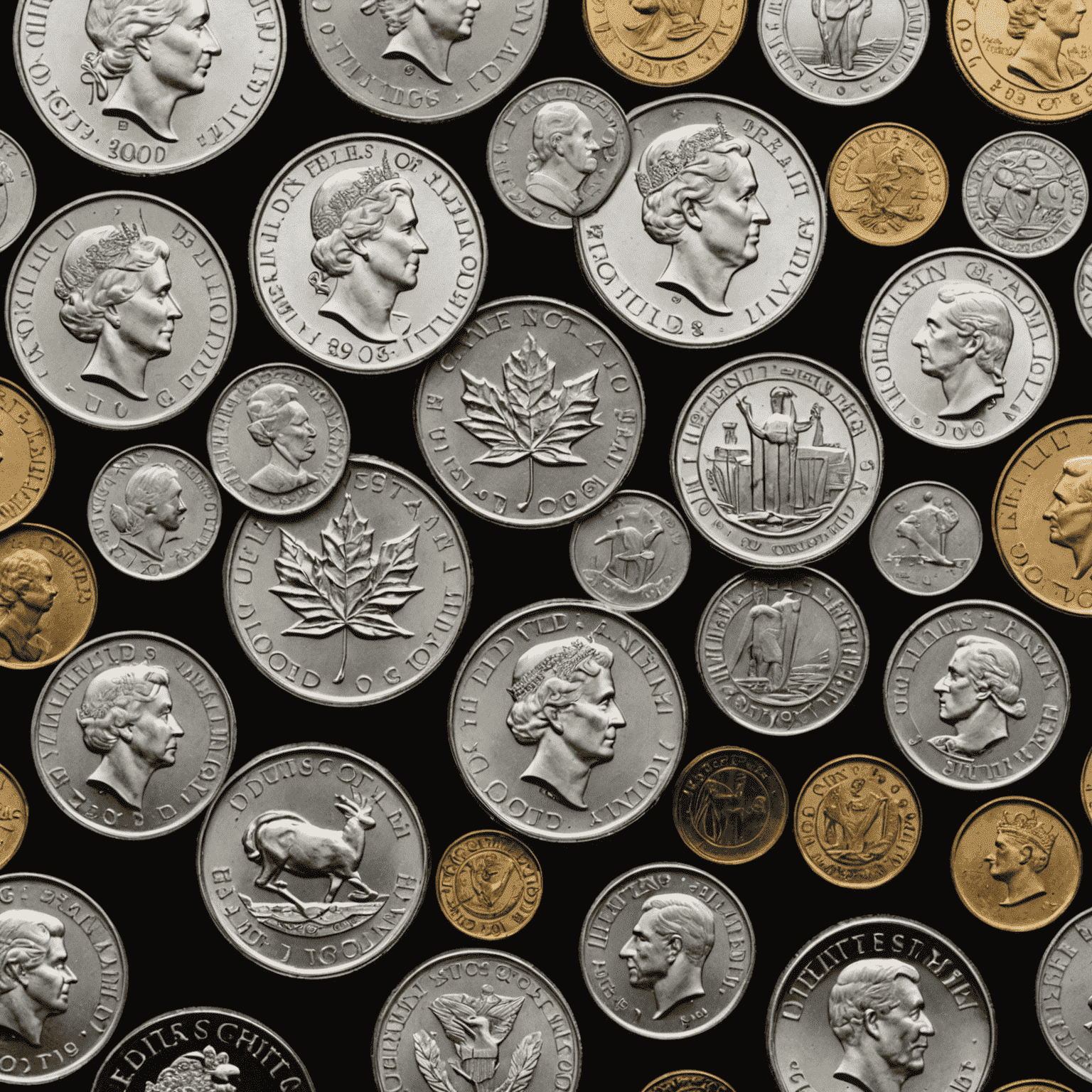 A collection of shiny silver rounds and coins, symbolizing the high-quality silver products offered by Coin1 and Gold Service